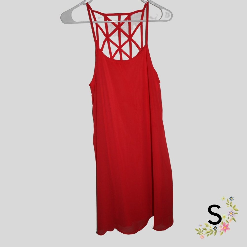 Flowy Dark Coral Dress